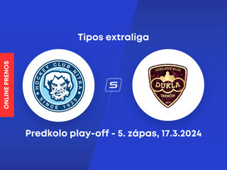 HK Nitra - HK Dukla Trenčín: ONLINE prenos z 5. zápasu predkola play-off Tipos extraligy.