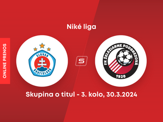 ŠK Slovan Bratislava - FK Železiarne Podbrezová: ONLINE prenos zo zápasu 3. kola skupiny o titul v Niké lige.