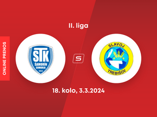 FC ŠTK 1914 Šamorín - Slavoj Trebišov: ONLINE prenos zo zápasu 18. kola II. ligy.