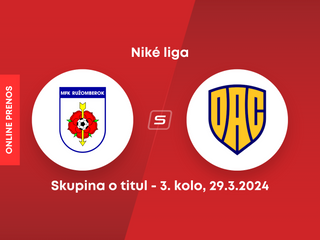 MFK Ružomberok - DAC Dunajská Streda: ONLINE prenos zo zápasu 3. kola skupiny o titul v Niké lige.