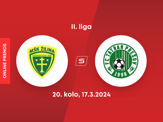 MŠK Žilina B - 1. FC Tatran Prešov: ONLINE prenos zo zápasu 20. kola II. ligy.
