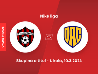 FC Spartak Trnava - DAC Dunajská Streda: ONLINE prenos zo zápasu 1. kola skupiny o titul Niké ligy.