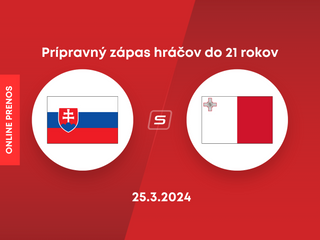 Slovensko U21 - Malta U21: ONLINE prenos z prípravného zápasu hráčov do 21 rokov.