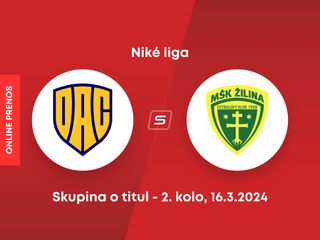 DAC Dunajská Streda - MŠK Žilina: ONLINE prenos zo zápasu 2. kola skupiny o titul v Niké lige.