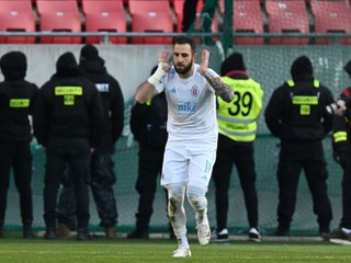 Na snímke hráč Slovana Tigran Barseghjan.