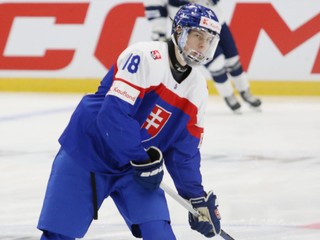 Miroslav Šatan ml. v zápase Slovensko - Fínsko na MS U18 2024