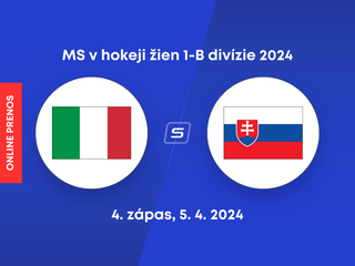 Taliansko - Slovensko: LIVE STREAM zo zápasu 1-B divízie MS v hokeji žien 2024. 
