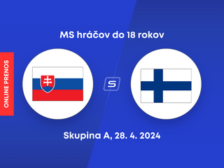Slovensko U18 - Fínsko U18: ONLINE prenos z MS hráčov do 18 rokov.