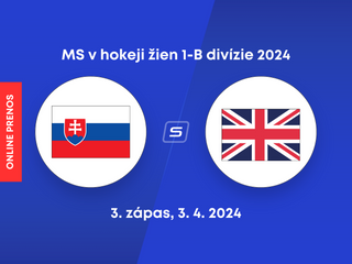 Slovensko - Veľká Británia: LIVE STREAM zo zápasu 1-B divízie MS v hokeji žien 2024. 