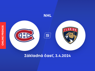 Montreal Canadiens - Florida Panthers: ONLINE prenos zo zápasu základnej časti NHL. Nechýba ani Juraj Slafkovský.