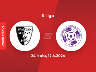 Spartak Myjava - KFC Komárno: ONLINE prenos z 24. kola II. ligy.