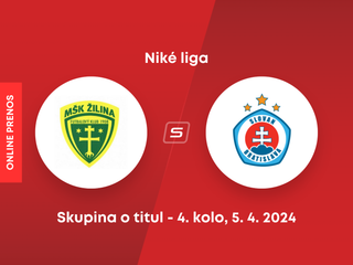 MŠK Žilina - ŠK Slovan Bratislava: ONLINE prenos zo zápasu 4. kola skupiny o titul v Niké lige. 