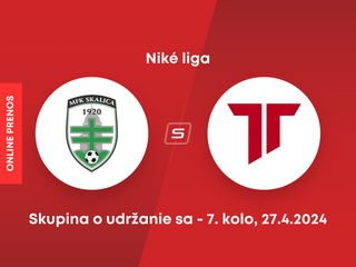 MFK Skalica - AS Trenčín: ONLINE prenos zo zápasu 7. kola skupiny o udržanie sa v Niké lige.