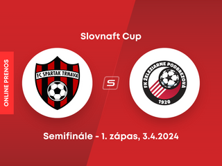 Spartak Trnava - Železiarne Podbrezová: ONLINE prenos z prvého zápasu semifinále Slovnaft Cupu.