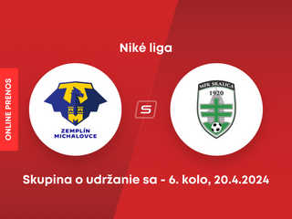 MFK Zemplín Michalovce - MFK Skalica: ONLINE prenos zo zápasu 6. kola skupiny o udržanie sa v Niké lige.