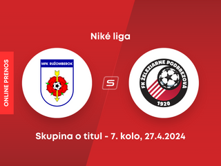 MFK Ružomberok - FK Železiarne Podbrezová: ONLINE prenos zo zápasu 7. kola skupiny o titul v Niké lige.