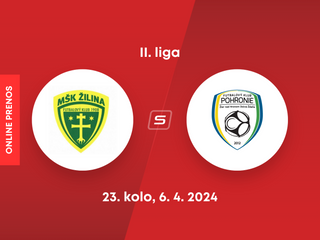 MŠK Žilina B - FK Pohronie: ONLINE prenos zo zápasu 23. kola II. ligy.