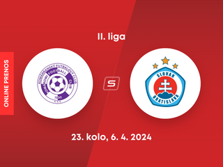 KFC Komárno - ŠK Slovan Bratislava B: ONLINE prenos zo zápasu 23. kola II. ligy.