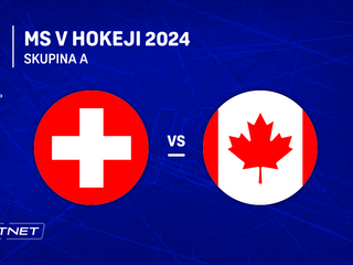 Švajčiarsko - Kanada: ONLINE prenos zo zápasu skupiny A na MS v hokeji 2024 v Česku.