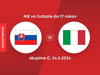 Slovensko U17- Taliansko U17: ONLINE prenos zo zápasu ME vo futbale do 17 rokov
