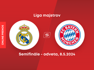 Real Madrid - Bayern Mníchov: ONLINE prenos zo semifinále Ligy majstrov.