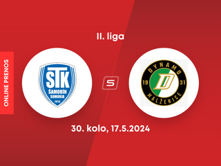 FC ŠTK 1914 Šamorín - OFK Malženice: ONLINE prenos zo zápasu 30. kola II. ligy.