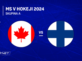 Kanada - Fínsko: ONLINE prenos zo zápasu skupiny A na MS v hokeji 2024 v Česku.