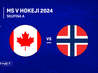 Kanada - Nórsko: ONLINE prenos zo zápasu skupiny A na MS v hokeji 2024 v Česku.