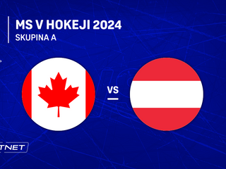 Kanada - Rakúsko: ONLINE prenos zo zápasu skupiny A na MS v hokeji 2024 v Česku.