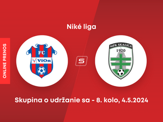 FC ViOn Zlaté Moravce - MFK Skalica: ONLINE prenos zo zápasu 8. kola skupiny o udržanie sa v Niké lige.