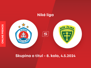 ŠK Slovan Bratislava - MŠK Žilina: ONLINE prenos zo zápasu 8. kola skupiny o titul v Niké lige.