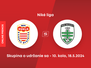 MFK Dukla Banská Bystrica - MFK Skalica: ONLINE prenos zo zápasu 10. kola skupiny o titul v Niké lige.