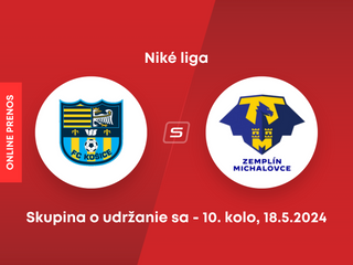 FC Košice - MFK Zemplín Michalovce: ONLINE prenos zo zápasu 10. kola skupiny o titul v Niké lige.