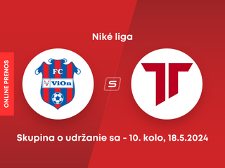 FC ViOn Zlaté Moravce-Vráble - AS Trenčín: ONLINE prenos zo zápasu 10. kola skupiny o titul v Niké lige.