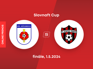 MFK Ružomberok - Spartak Trnava: ONLINE prenos z finále Slovnaft Cupu.