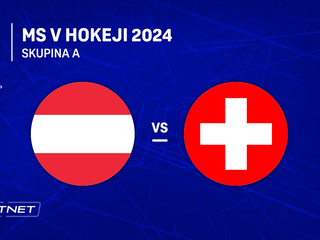 Rakúsko - Švajčiarsko: ONLINE prenos zo zápasu skupiny A na MS v hokeji 2024 v Česku.