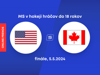USA U18 - Kanada U18: ONLINE prenos z finále MS v hokeji hráčov do 18 rokov.