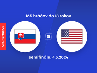 Slovensko U18 - USA U18: ONLINE prenos zo semifinále MS hráčov do 18 rokov.