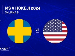 Švédsko - USA: ONLINE prenos zo zápasu skupiny B na MS v hokeji 2024 v Česku.