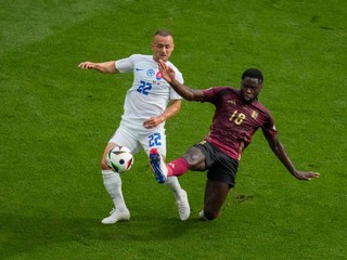 Stanislav Lobotka v zápase proti Belgicku na EURO 2024. 