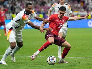 Momentka zo zápasu Švajčiarsko - Nemecko na EURO 2024.