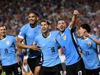 Radosť futbalistov Uruguaju