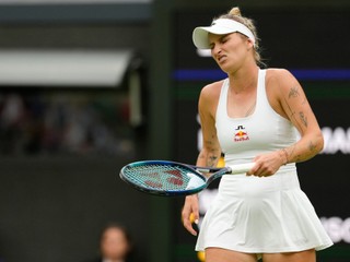 Markéta Vondroušová vo Wimbledone 2024.
