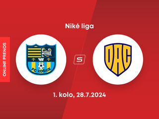 FC Košice - FK DAC 1904 Dunajská Streda: ONLINE prenos zo zápasu 1. kola v Niké lige.