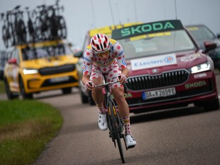 Líder vrchárskej súťaže na Tour de France Jonas Abrahamsen.