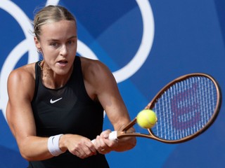 Slovenská tenistka Anna Karolína Schmiedlová počas OH 2024.