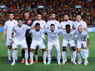 Futbalisti ŠK Slovan Bratislava pred odvetným zápasom 3. predkola Ligy majstrov proti APOEL-u Nikózia.