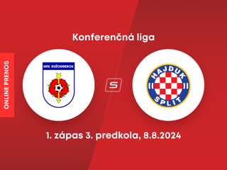 MFK Ružomberok - Hajduk Split: ONLINE prenos z odvetného zápasu 3. predkola Konferenčnej ligy.