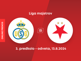 Royale Union Saint-Gilloise - Slavia Praha: ONLINE prenos 3. predkola Ligy majstrov.