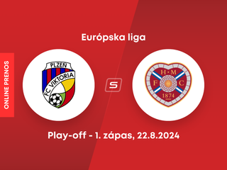 FC Viktoria Plzeň - Heart of Midlothian FC: ONLINE prenos z 1. zápasu play-off Európskej ligy.